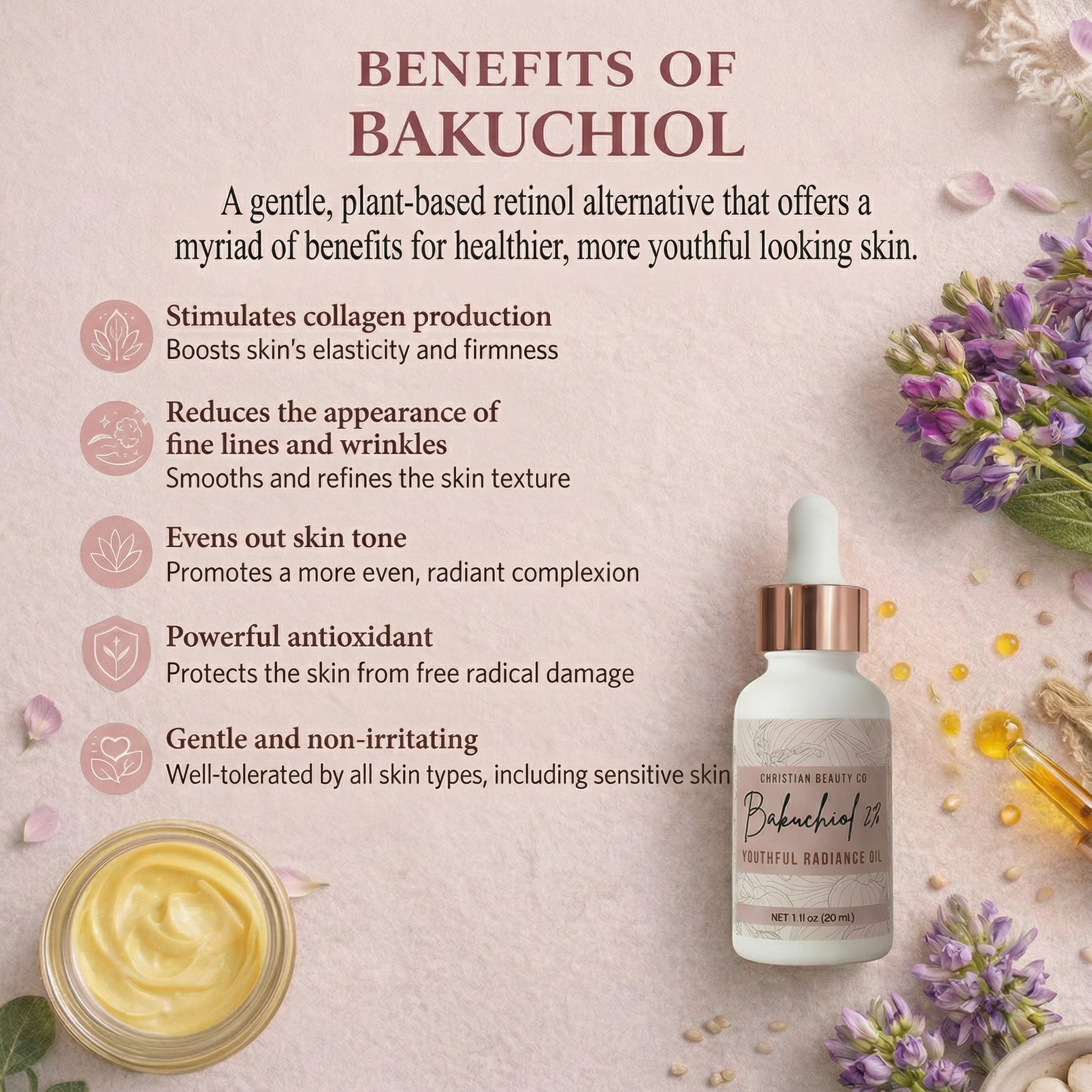 Bakuchiol 2% Youthful Radiance Cream
